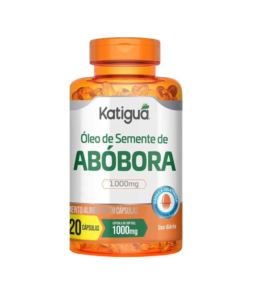 Óleo de Semente de Abóbora Katiguá Pote 120 Softgels