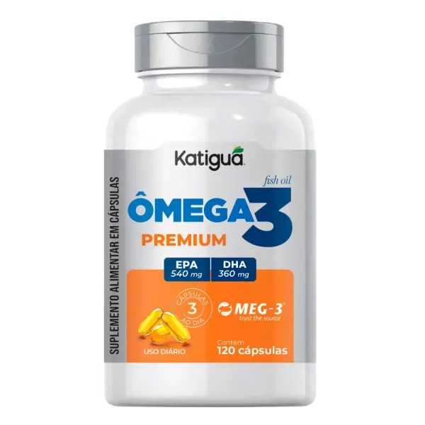 Ômega 3 Premium Katiguá MEG-3 Pote 120 Caps