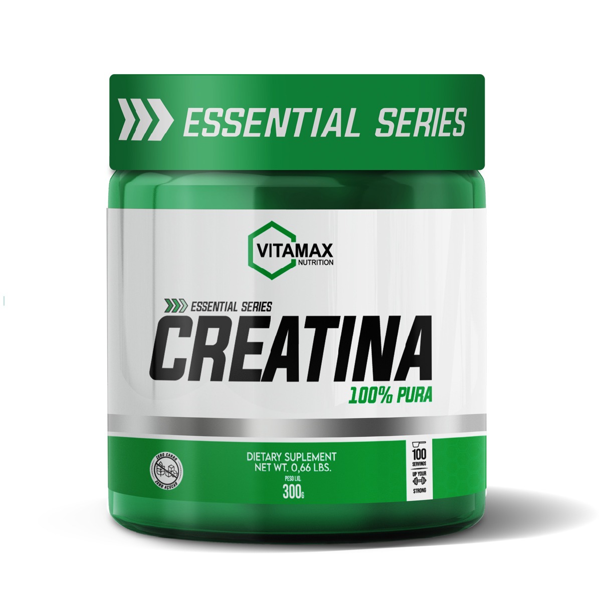 Creatina Monohidrata Pura 300g - Vitamax - Sabor / Variação 9