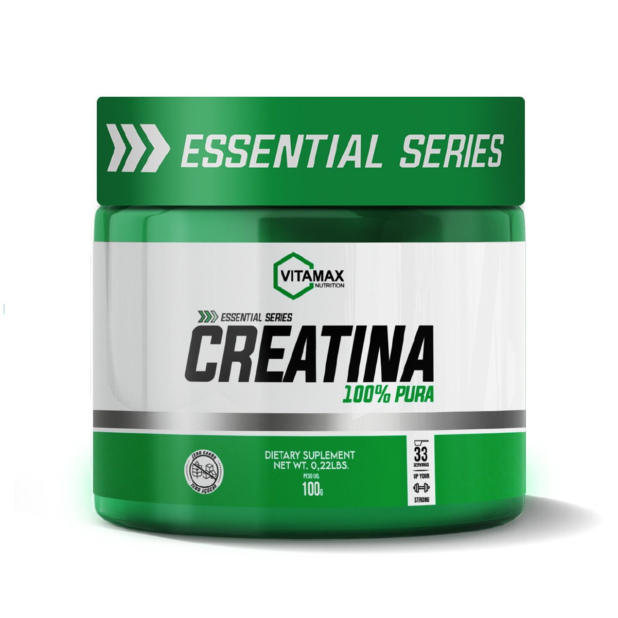 Creatina Monohidratada Pura 100g - Vitamax Embalagem Principal